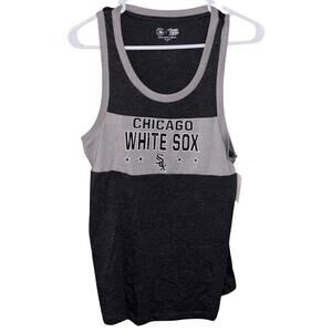 MLB Chicago White Sox Campus Lifestyle gray white tank top sleeveless NWT (M)